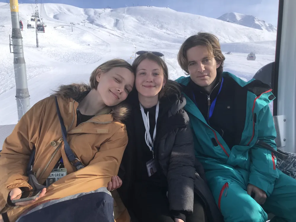 Іванна Сахно на зйомках Іванна Сахно на зйомках