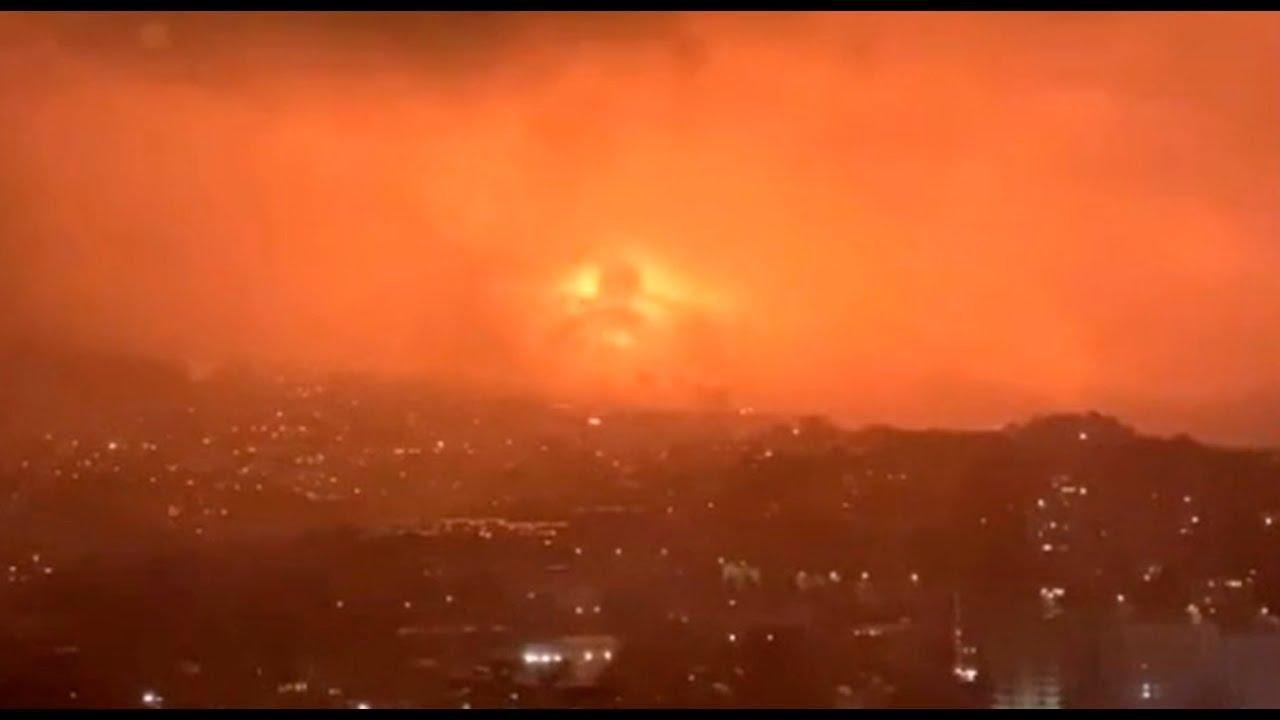 Небо в огне: мощный взрыв погрузил Ялту в темноту - эпическое видео