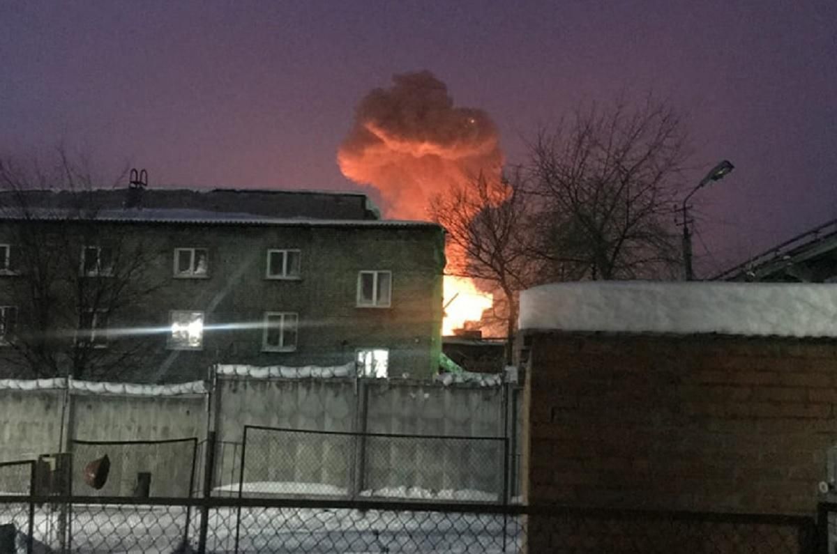 Пожежа на пороховому заводі у Росії: є постраждалі - відео