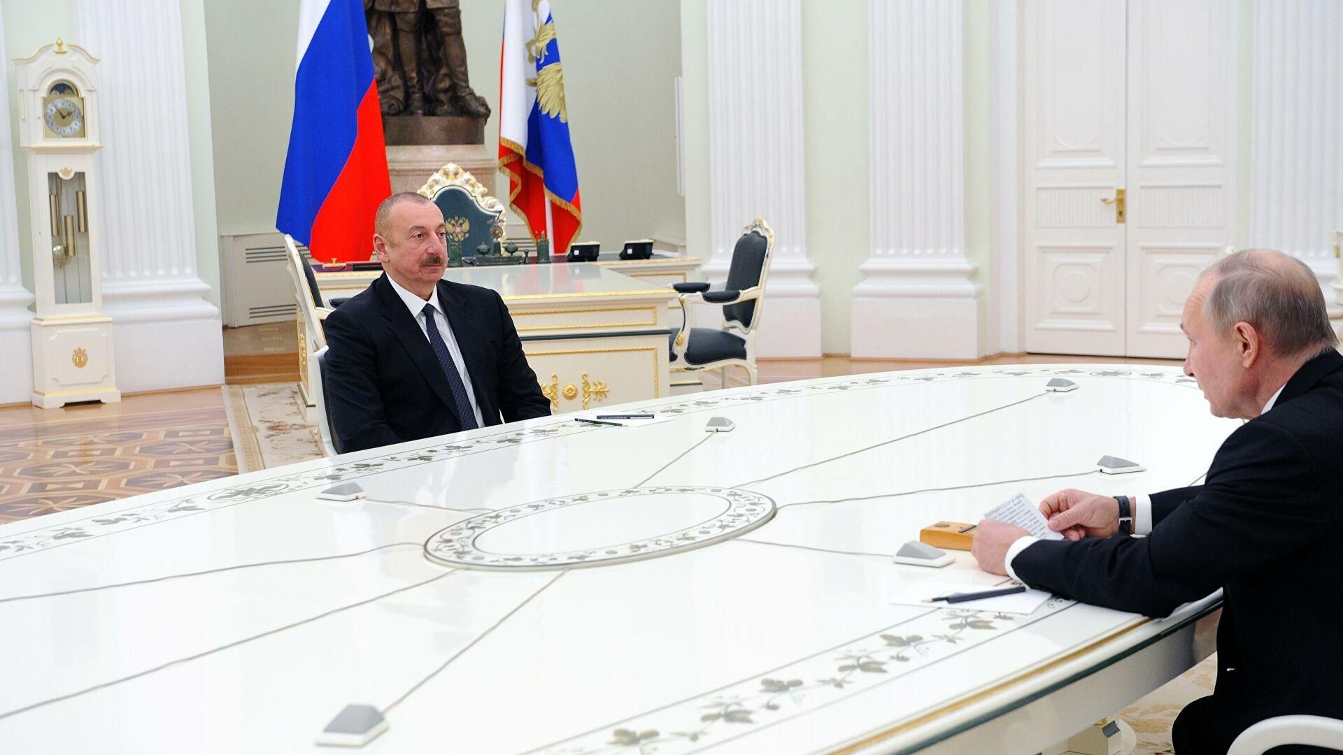Президент Росії Путін 30 січня 2021 обговорив із азербайджанским лідером Алієвим ситуацію в Нагірному Карабасі: подробиці