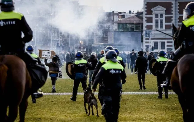 Протест в Амстердамі