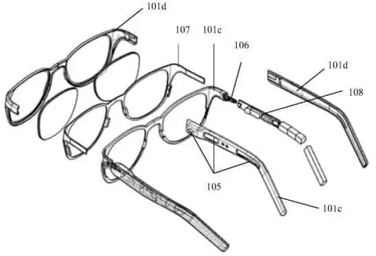 Схематичні креслення окудярів від Xiaomi