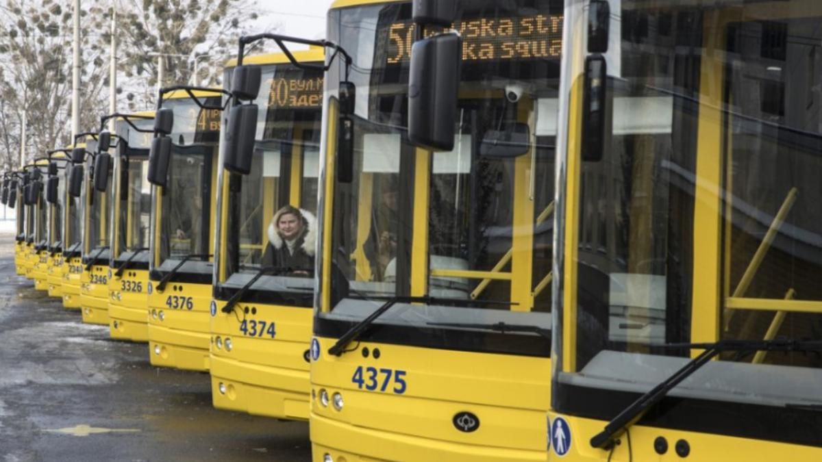 У Києві на маршрути вийшли нові тролейбуси