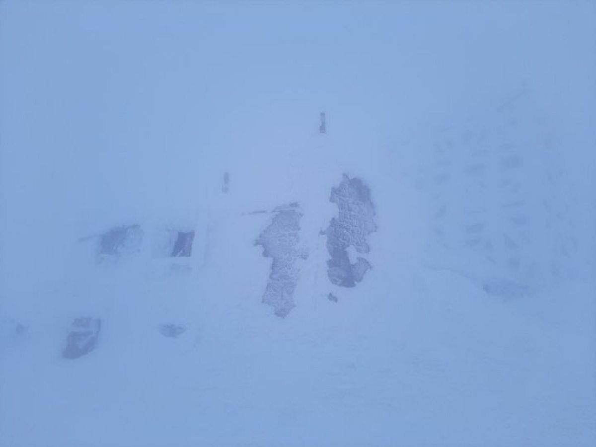 Погода в Карпатах 3 февраля 2021 фото с горы Пип Иван