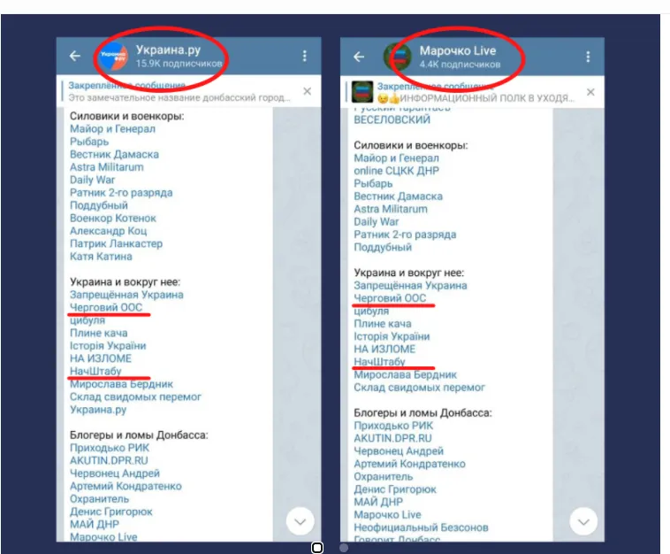 Фейкові канали ЗСУ у телеграмі Фейкові канали ЗСУ у телеграмі