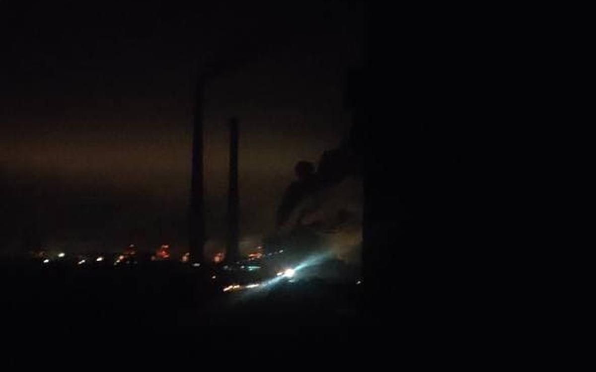 Из-за аварии на ТЭС Энергодар оказался в темноте, без воды и связи