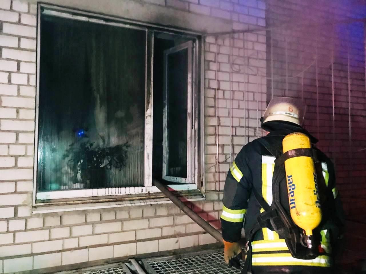 Яка попередня причину пожежі в лікарні у Запоріжжі
