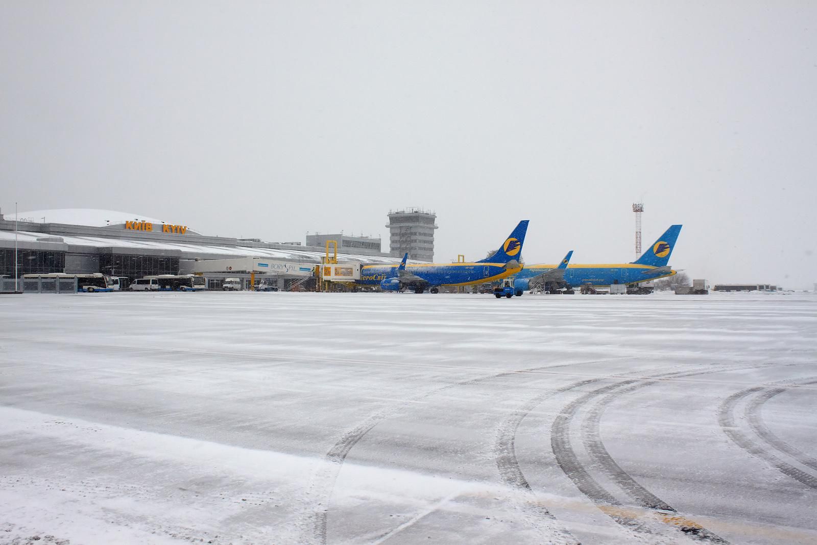 В киевский аэропорт Борисполь задерживаются рейсы 