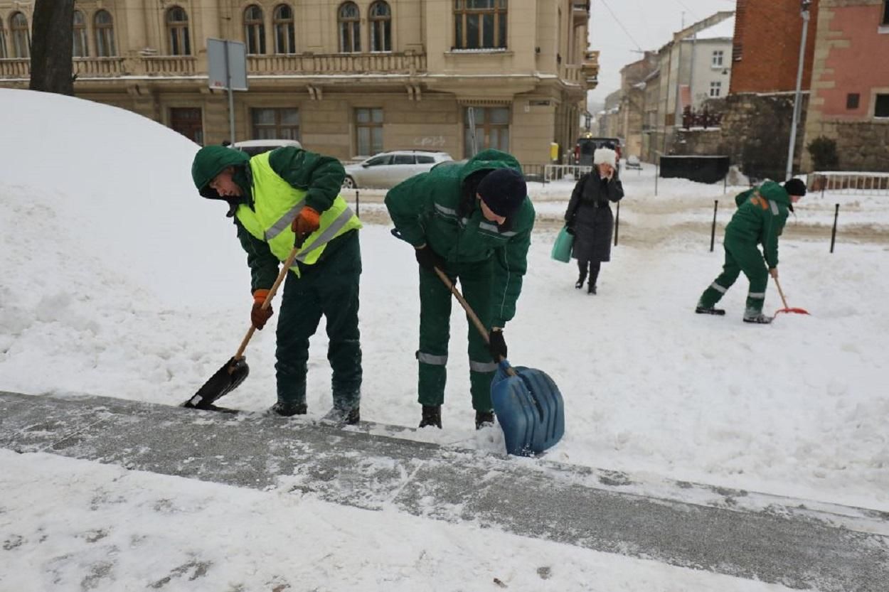 Работают более 1500 дворников и 141 единица техники: во Львове продолжают бороться с заносами Работают более 1500 дворников и 141 единица техники: во Львове продолжают бороться с заносами