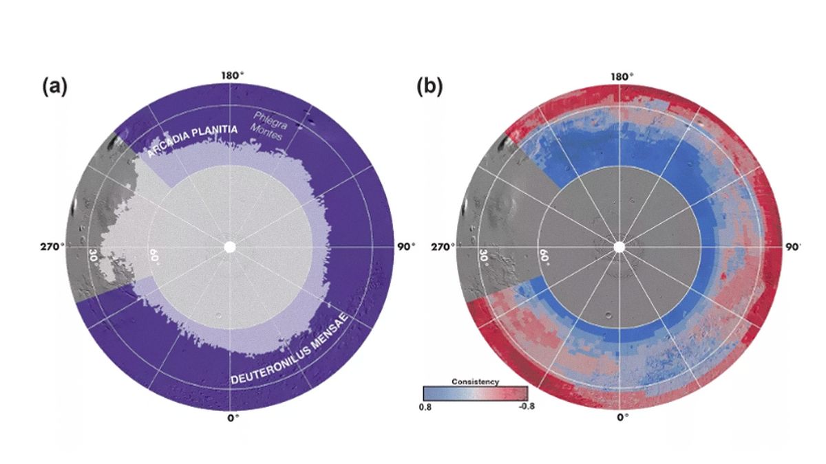 Створено перші карти покладів марсіанського льоду Створено перші карти покладів марсіанського льоду