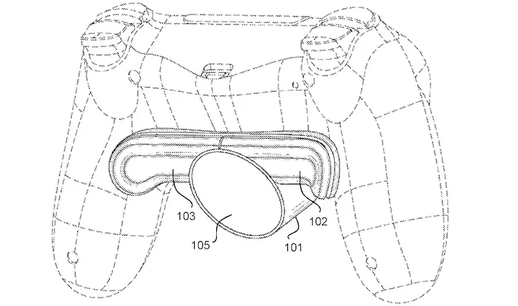 Патентне зображення аксесуара для DualSense