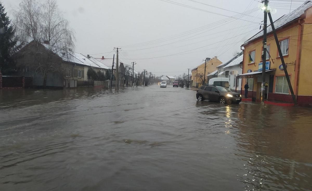 На Закарпатье затопило село Великие Лучки: видео последствий непогоды