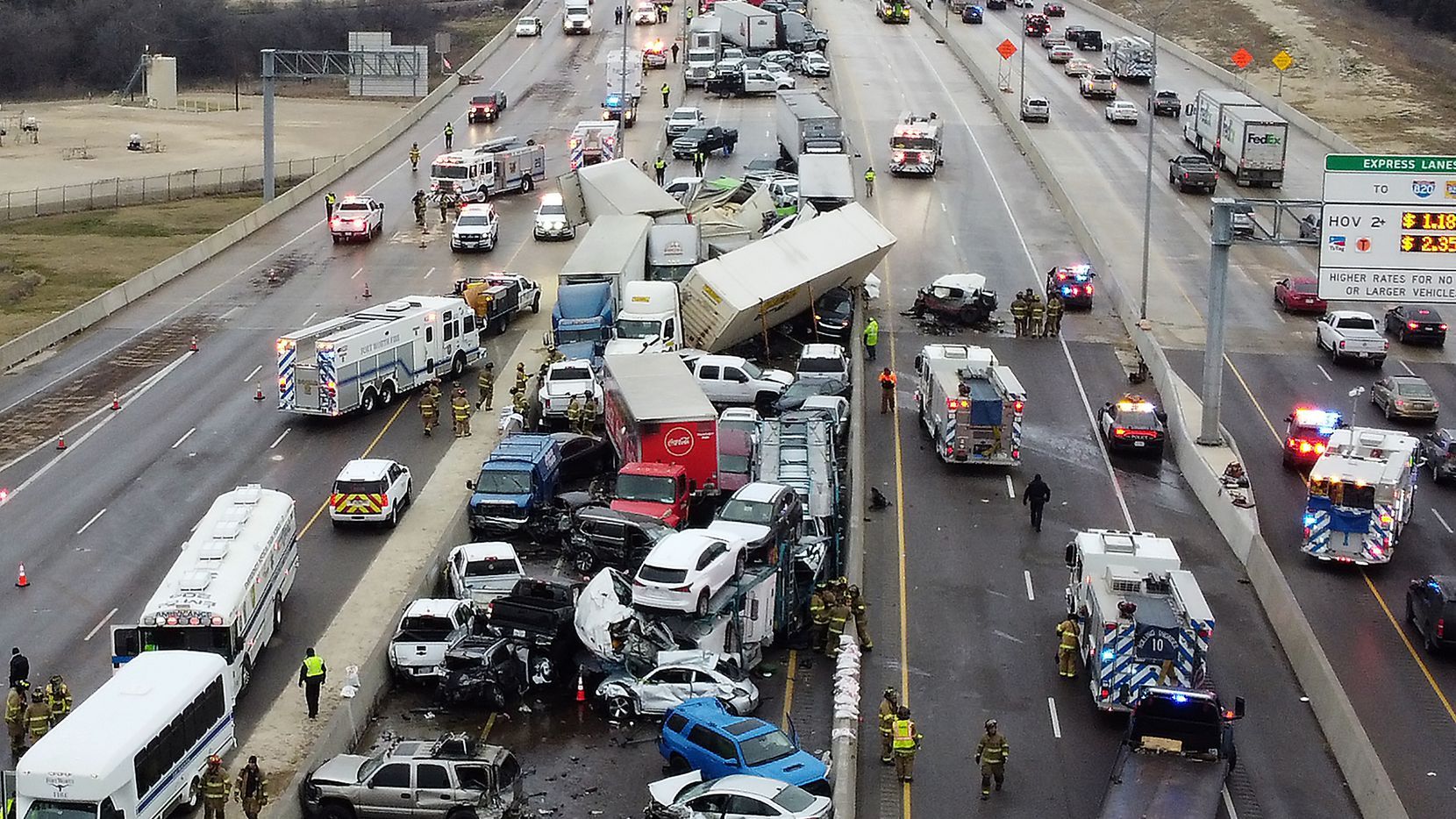 Авария в Техасе из 130 авто 11 февраля 2021: число жертв возросло