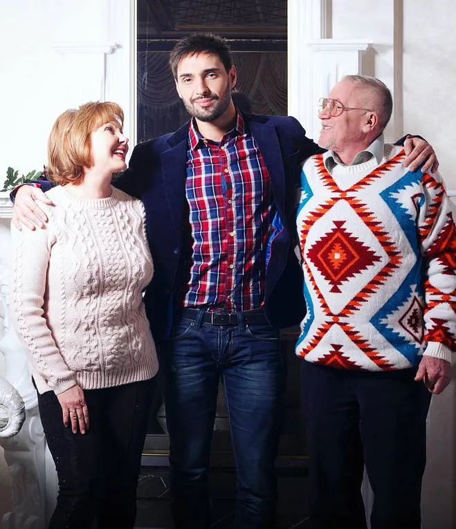 Віталій Козловський з батьками