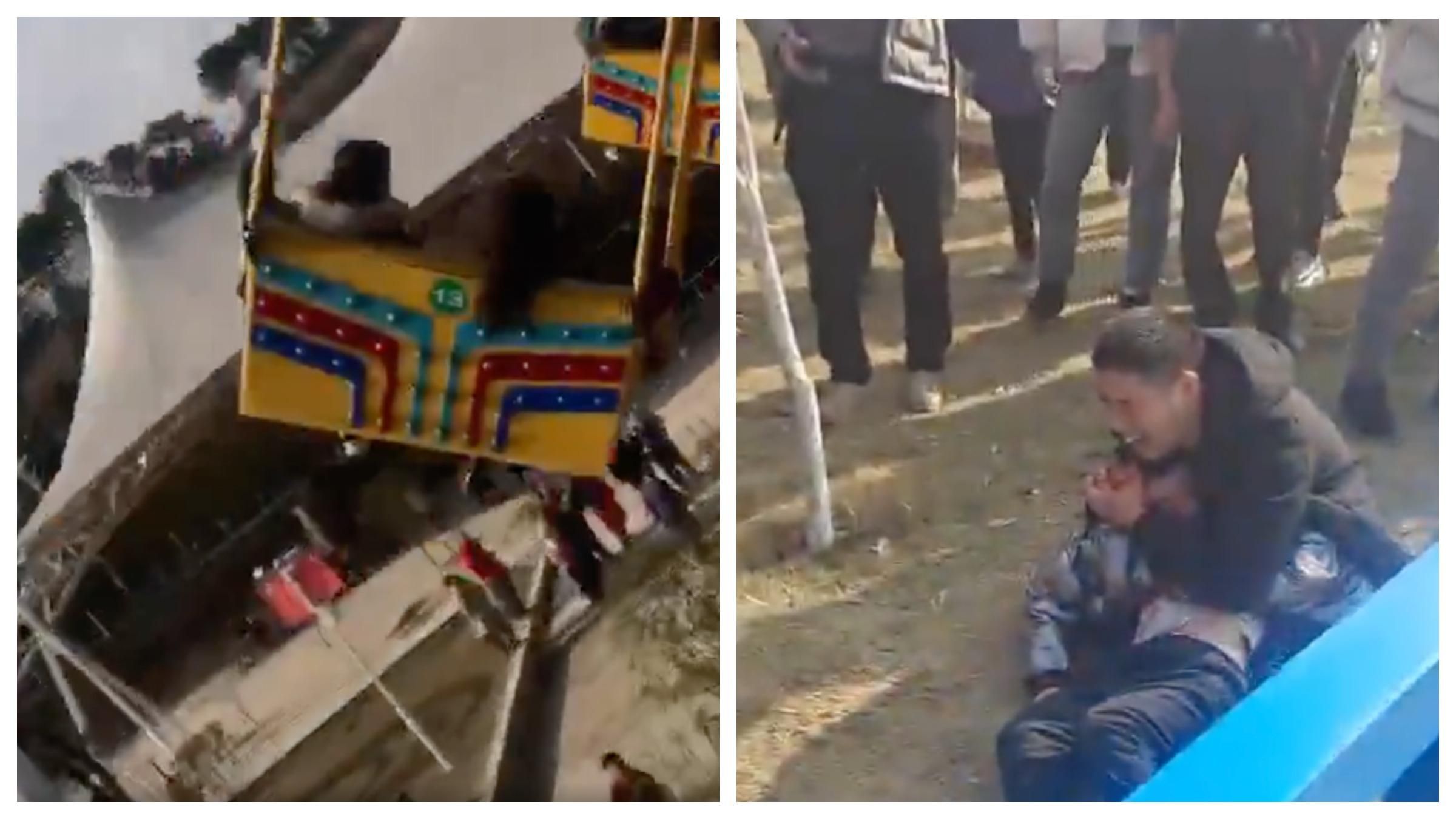 В Китае упала карусель с людьми: видео с парка аттракционов В Китае упала карусель с людьми: видео с парка аттракционов