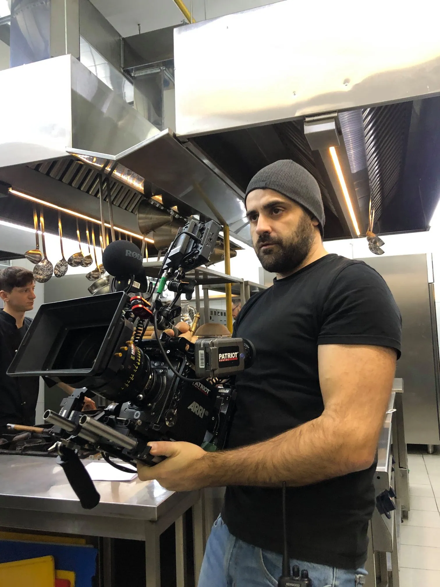 Любомир Левицький на зйомках Любомир Левицький на зйомках