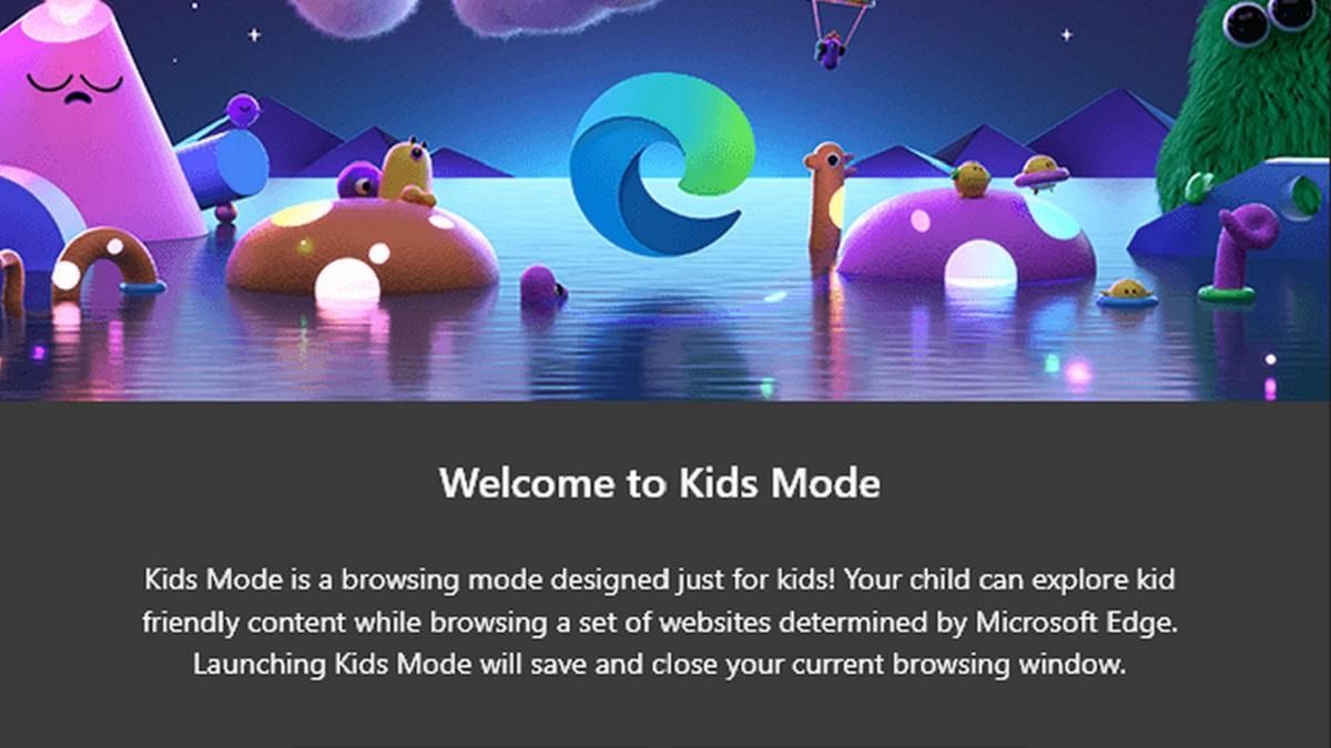 Microsoft почала тестувати дитячий режим у браузері Edge