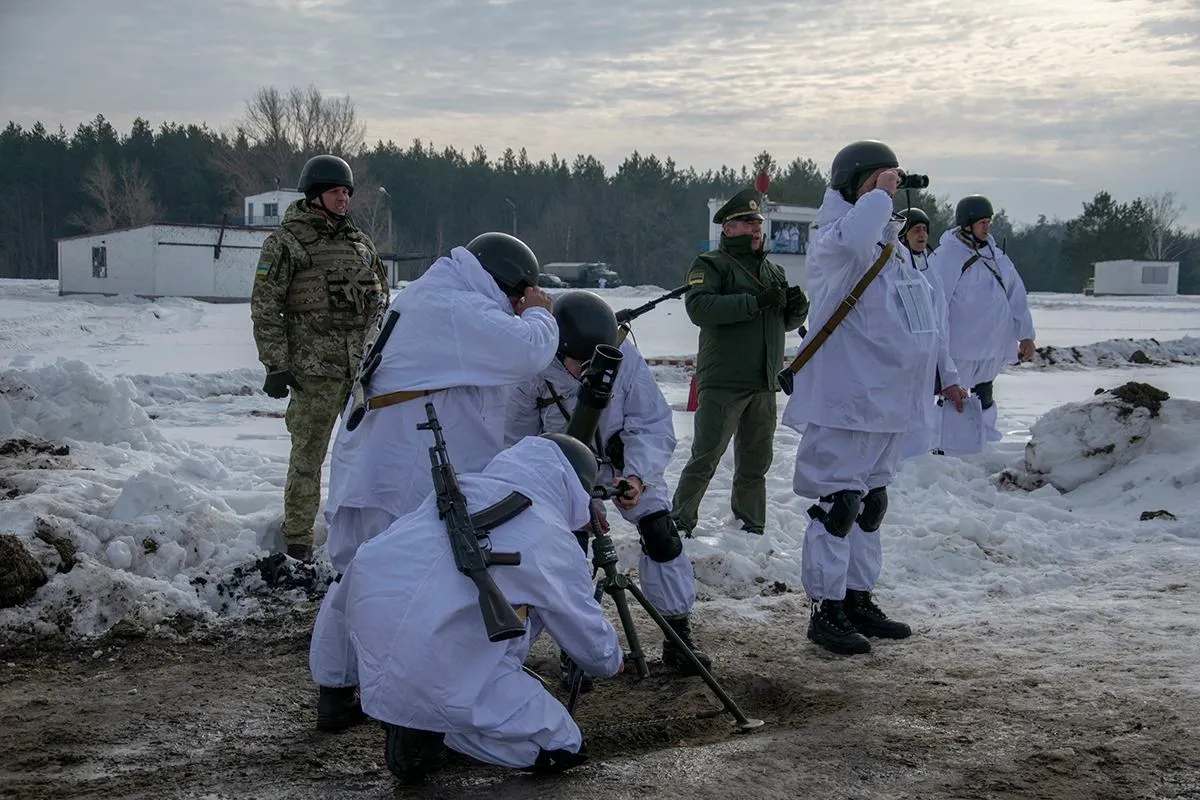 Навчання мінометників Навчання мінометників