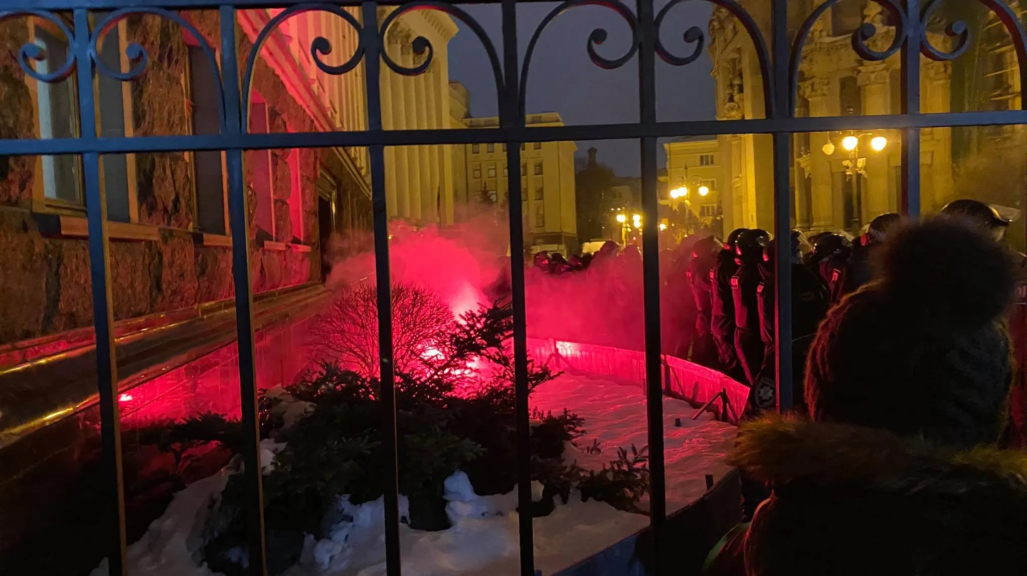 Фаєр біля ОП Фаєр біля ОП