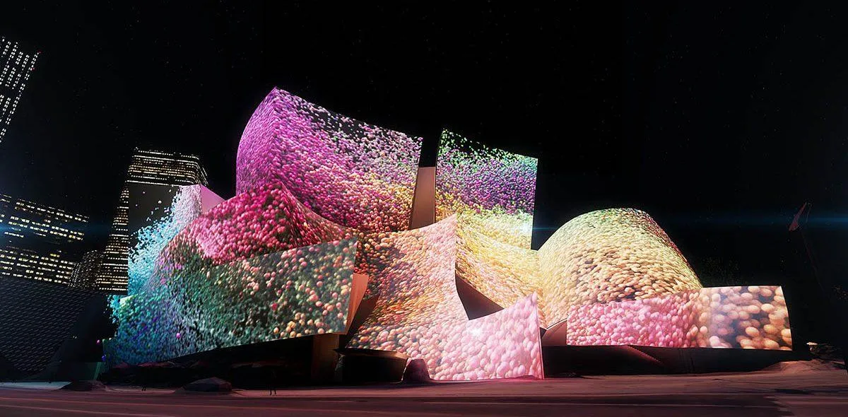 Проекції Рефіка Анадола на відкритті концертного сезону та святкуванні 10-річчя оркестру LA Phil Проекції Рефіка Анадола на відкритті концертного сезону та святкуванні 10-річчя оркестру LA Phil