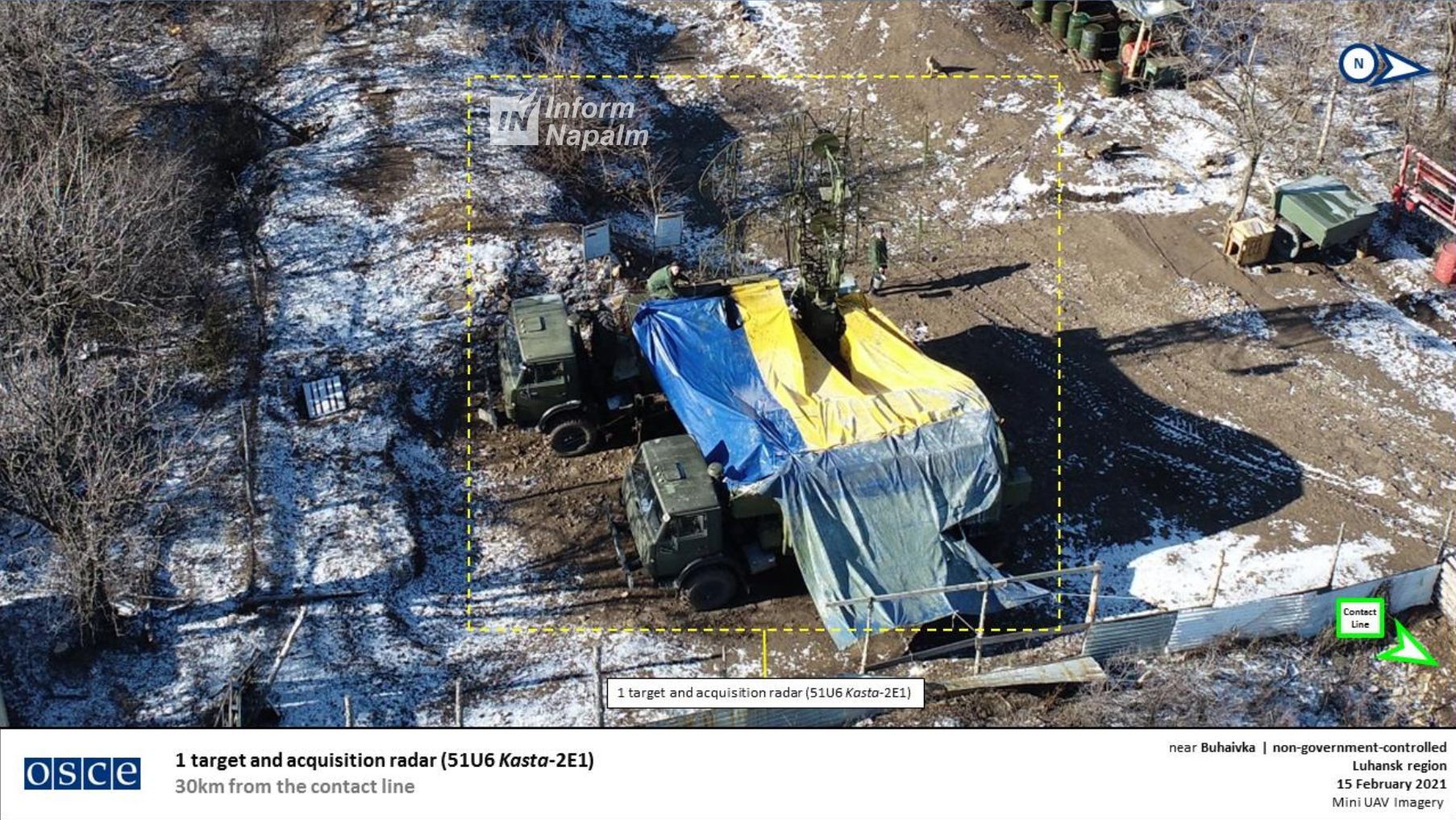 На Донбасі помітили РЛС Росії, замасковану під українську На Донбасі помітили РЛС Росії, замасковану під українську