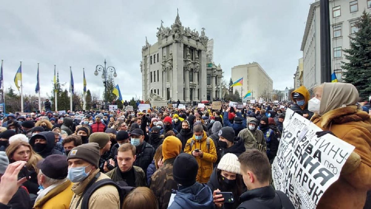 Протестующие из-за приговора Стерненку назвали 2 свои требования