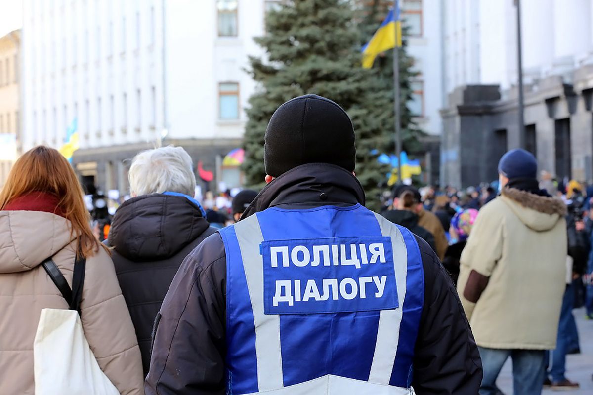 В МВД поблагодарили украинцев за мирные протесты в поддержку Стерненка
