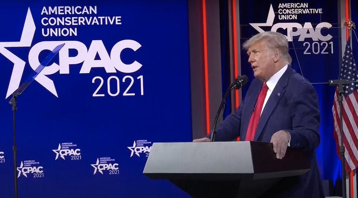 Трамп повернувся в політику: перший виступ після інавгурації Байдена Трамп повернувся в політику: перший виступ після інавгурації Байдена