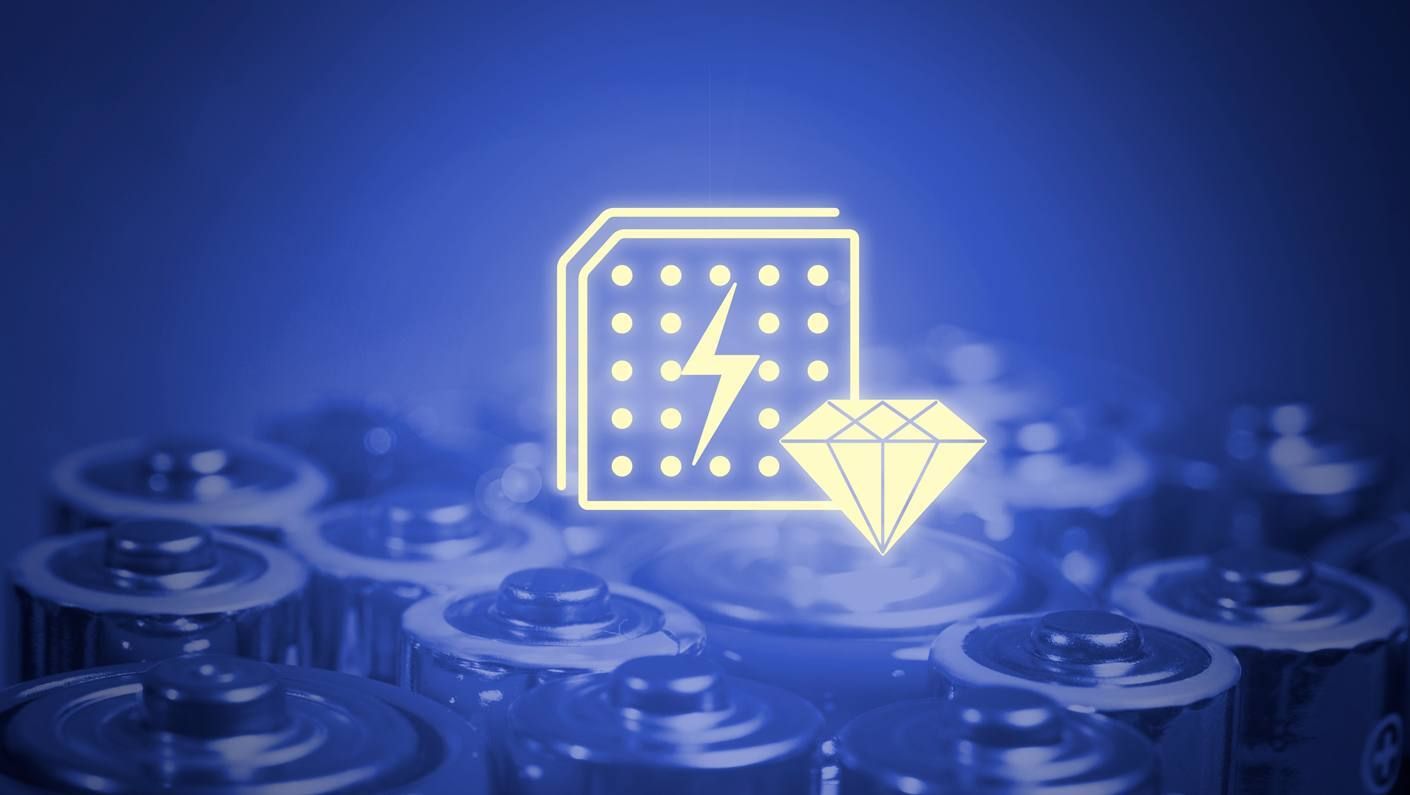 Батарейки на штучних алмазах зможуть працювати сто років