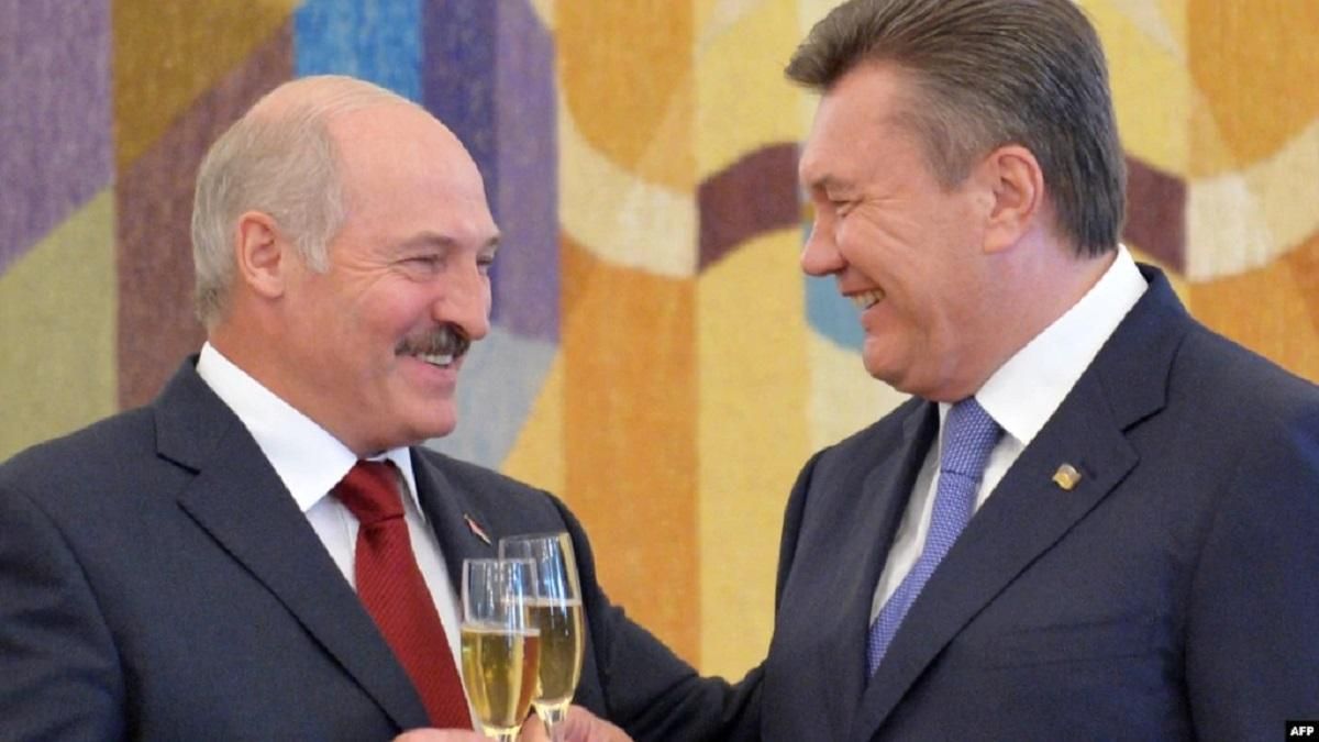 Диктатор Олександр Лукашенко та президент-втікач Віктор Янукович