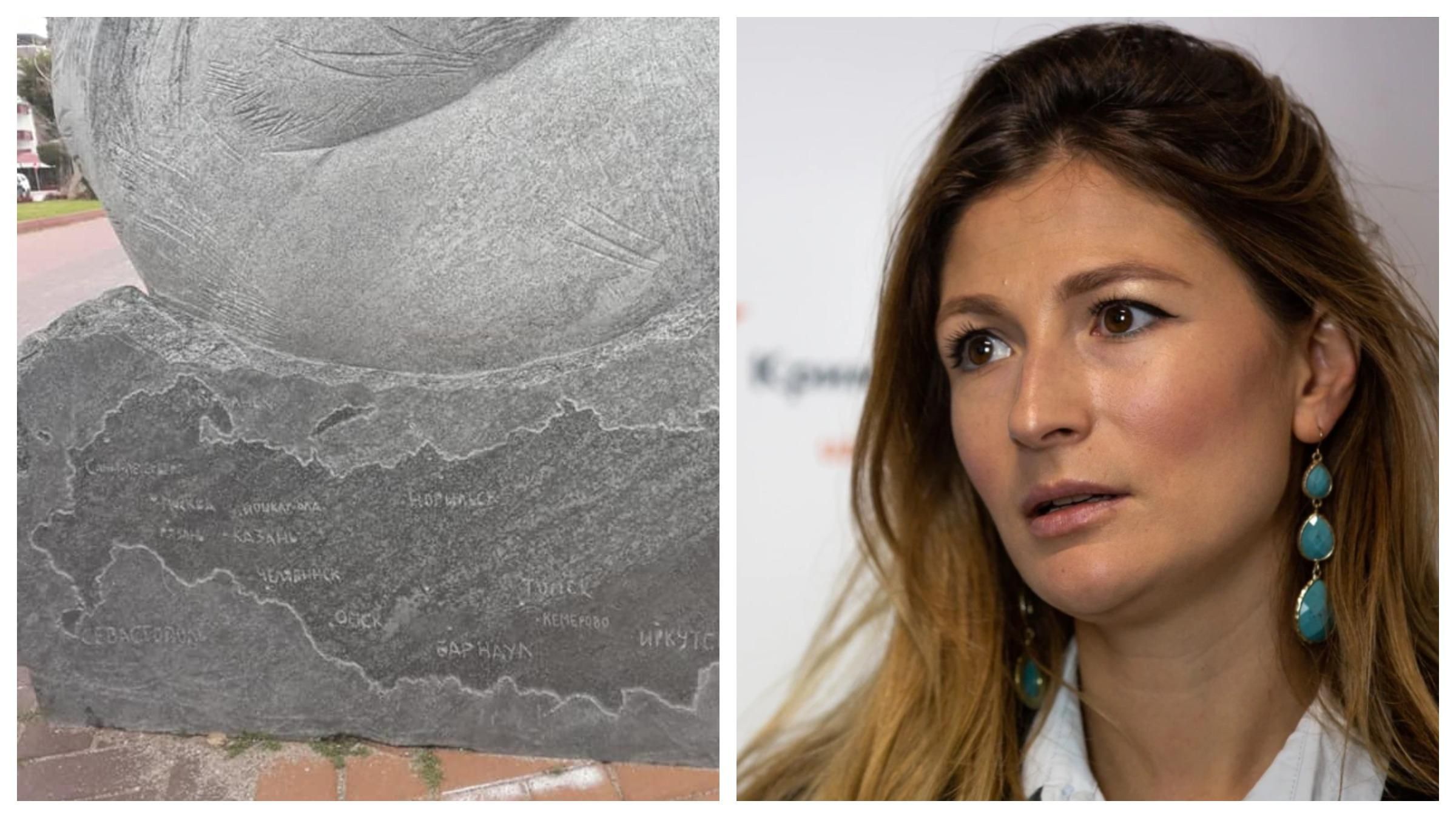 В Аланії у Туреччині поставили скульптуру з зображенням Криму в Росії В Аланії у Туреччині поставили скульптуру з зображенням Криму в Росії