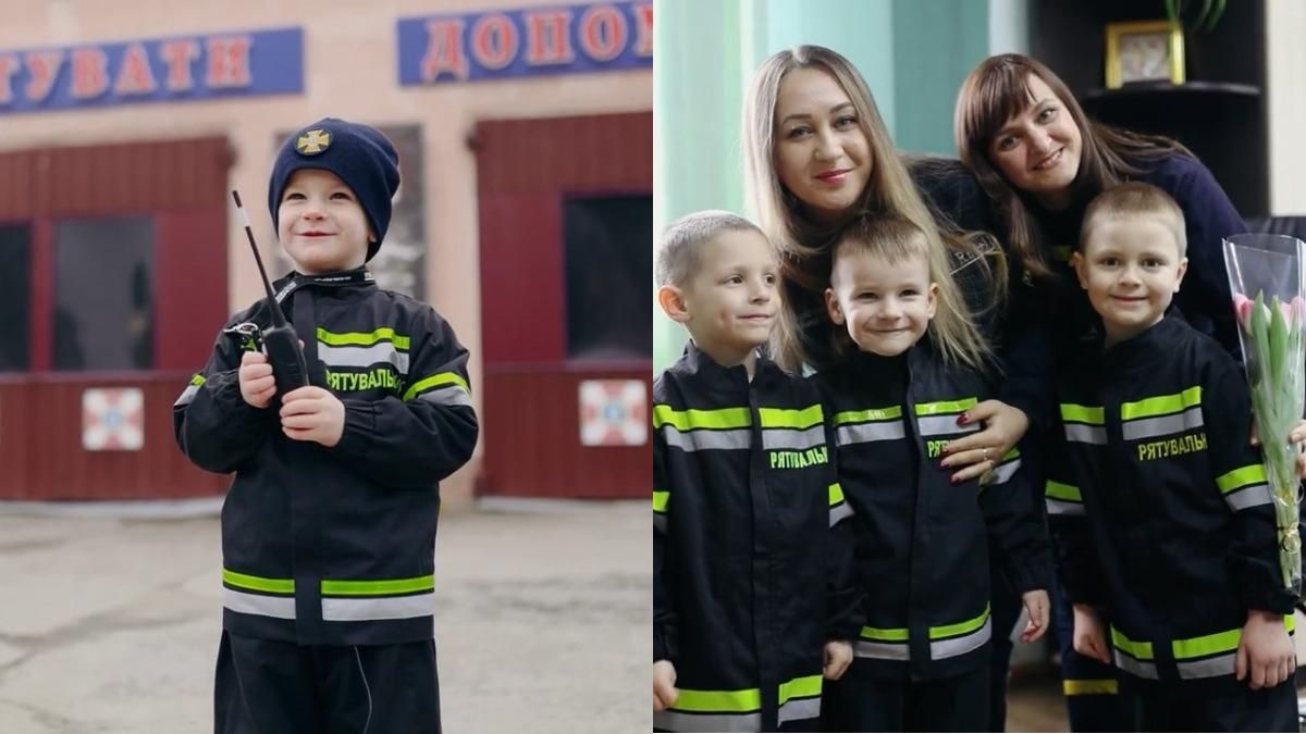 Маленькі рятувальники привітали жінок на Рівненщині: відео