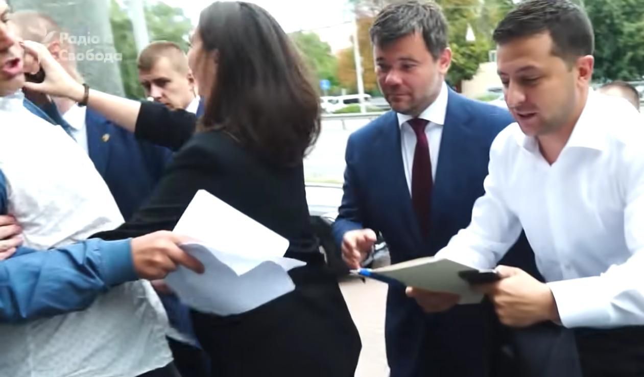 Мендель стверджує, що не штовхала журналіста Андрушка Мендель стверджує, що не штовхала журналіста Андрушка