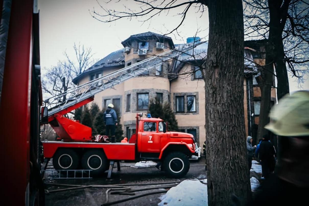 Пожар в доме престарелых в Киеве 12.03.2021