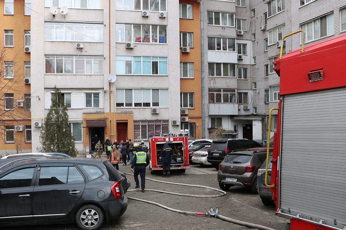 В Днепре в пожаре 14.03 погиб человек: фото, видео