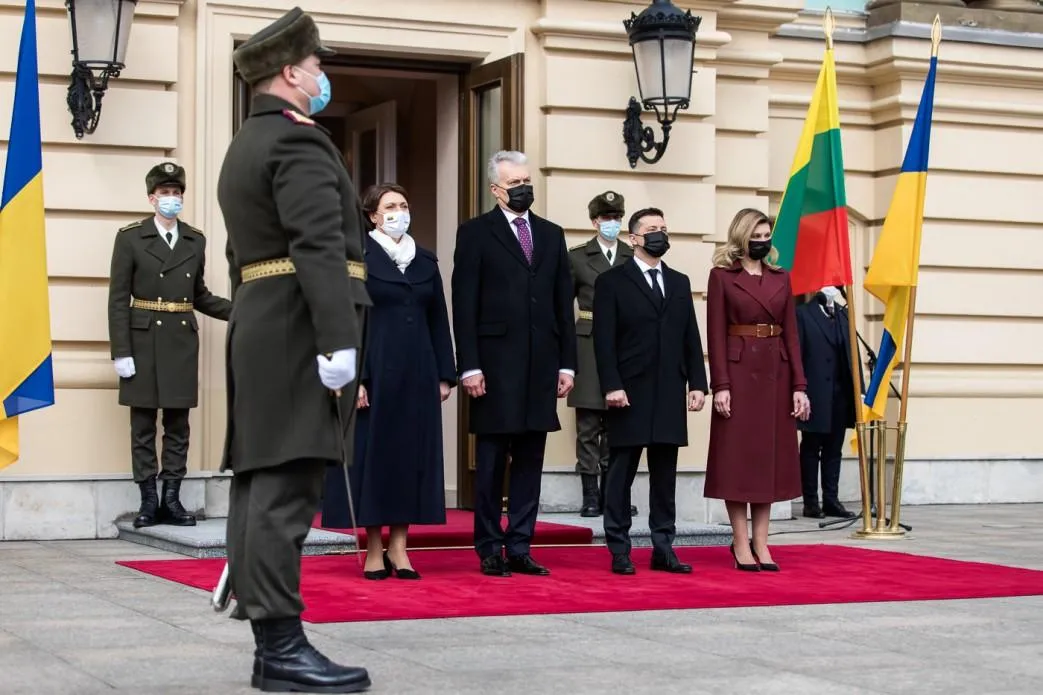Олена Зеленська на зустрічі з президентом Литви