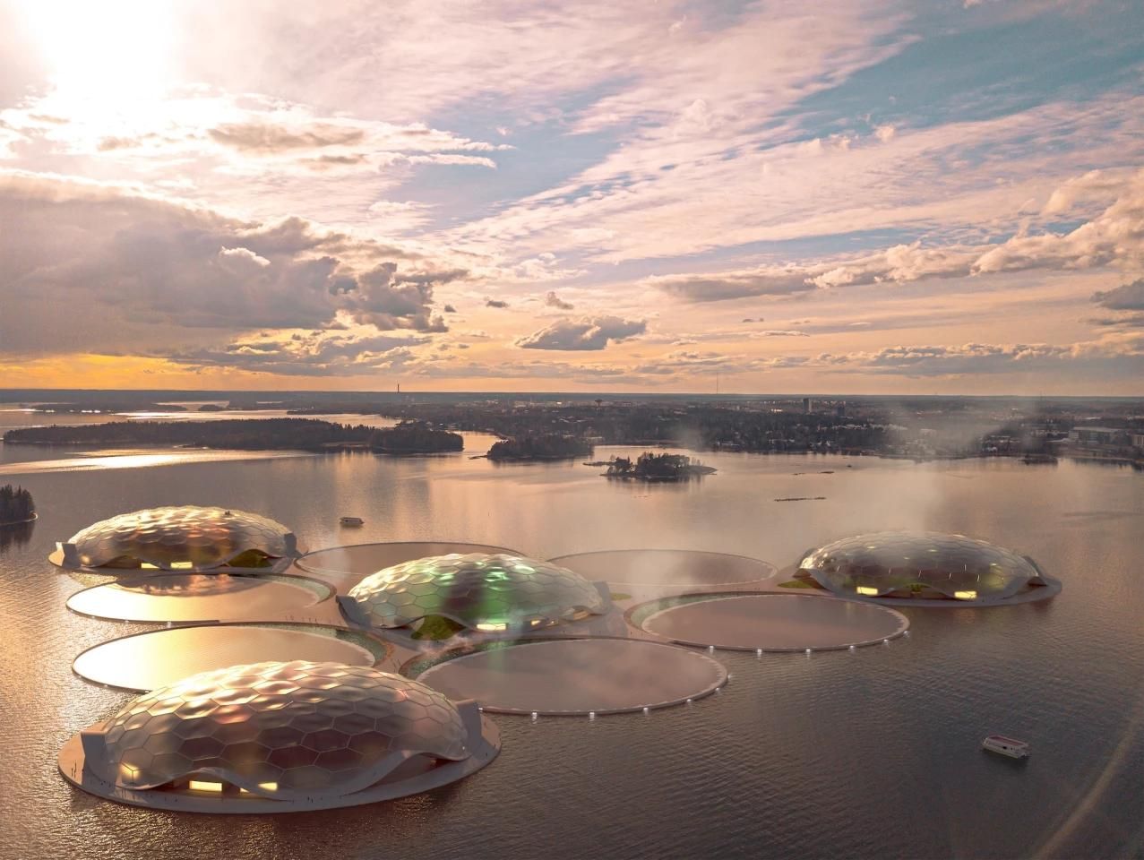 10 искусственных островов-батарей полностью обеспечат теплом Хельсинки