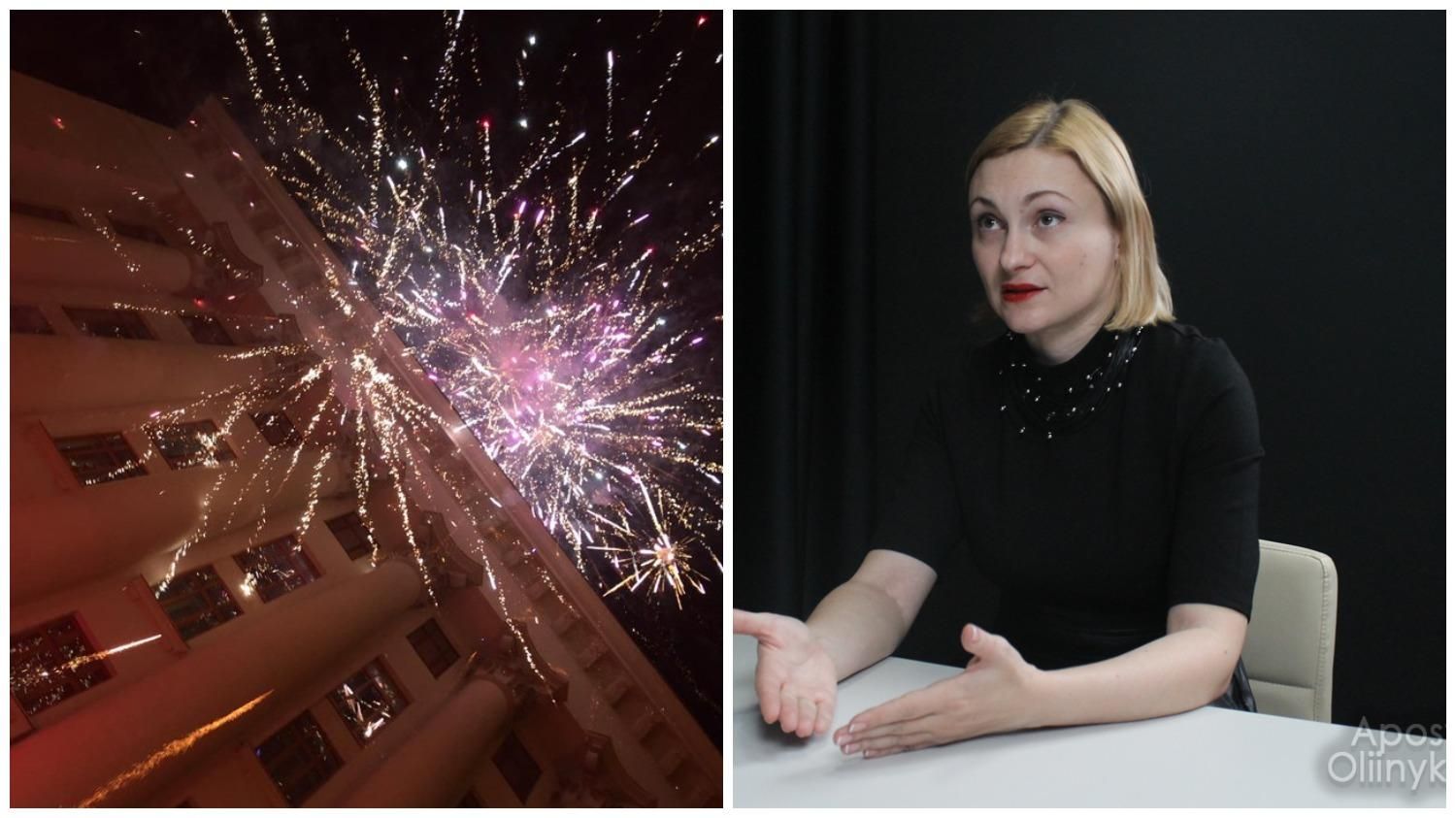 Это дикость, – Кравчук о фейерверки на протестах под ОП Это дикость, – Кравчук о фейерверки на протестах под ОП