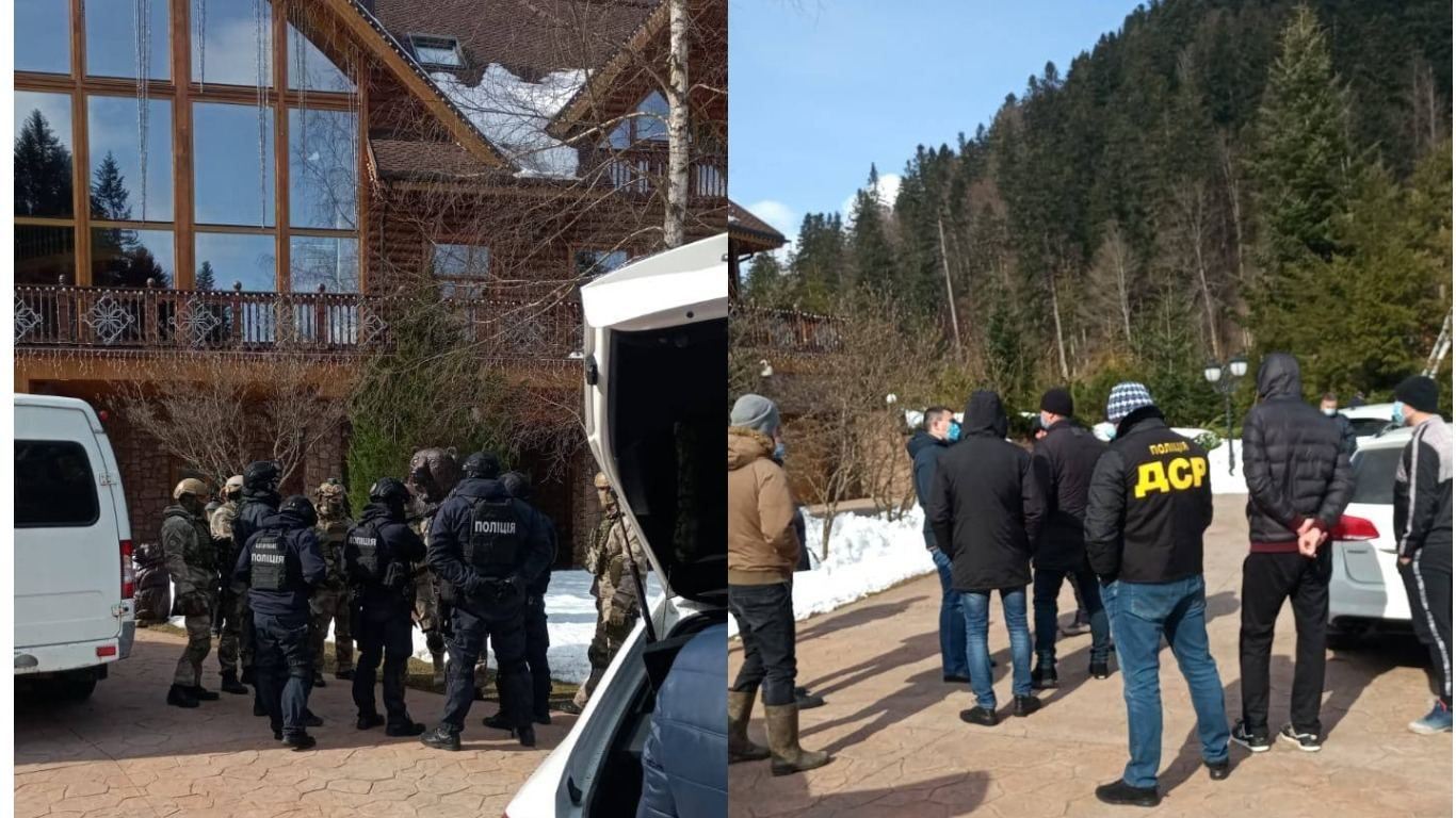 Дачу Медведчука в Закарпатье обыскали фото и видео Дачу Медведчука в Закарпатье обыскали фото и видео