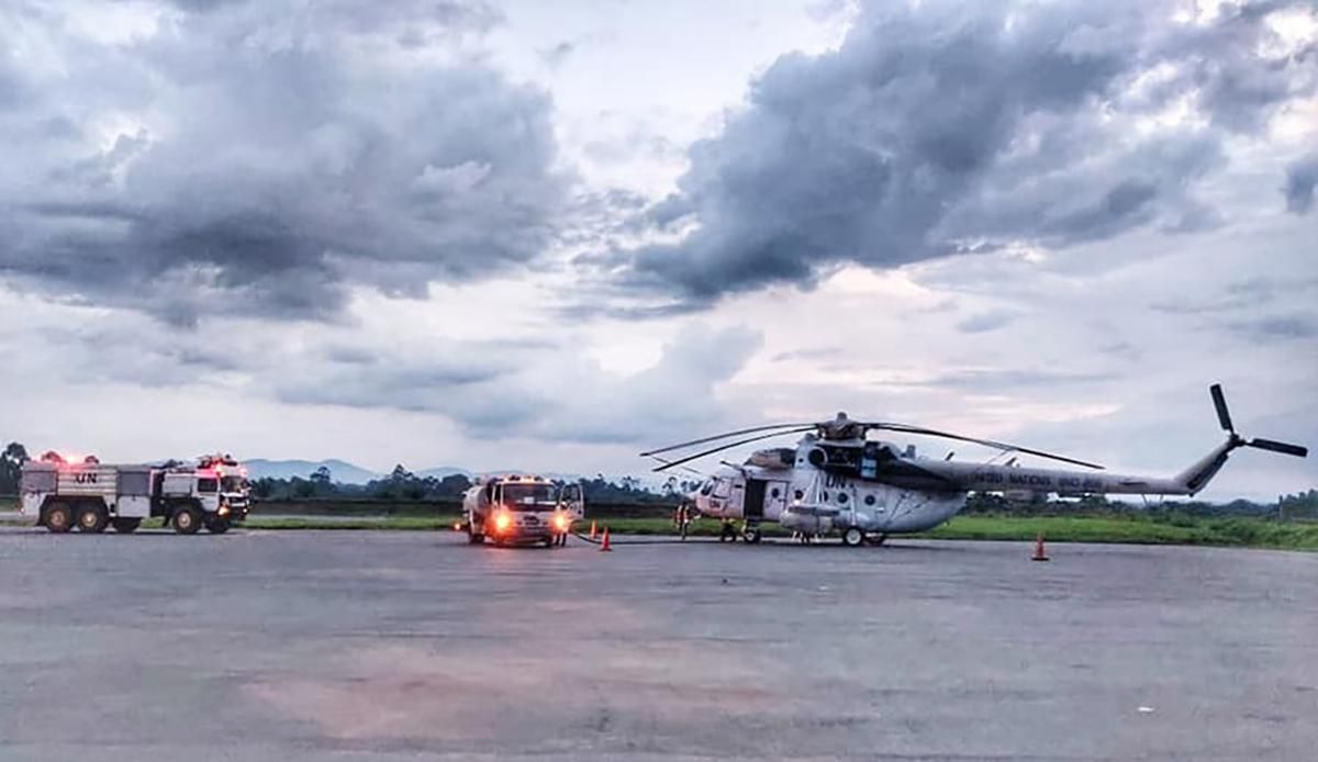 Украинские миротворцы в Конго эвакуировали тяжелораненых военных Украинские миротворцы в Конго эвакуировали тяжелораненых военных