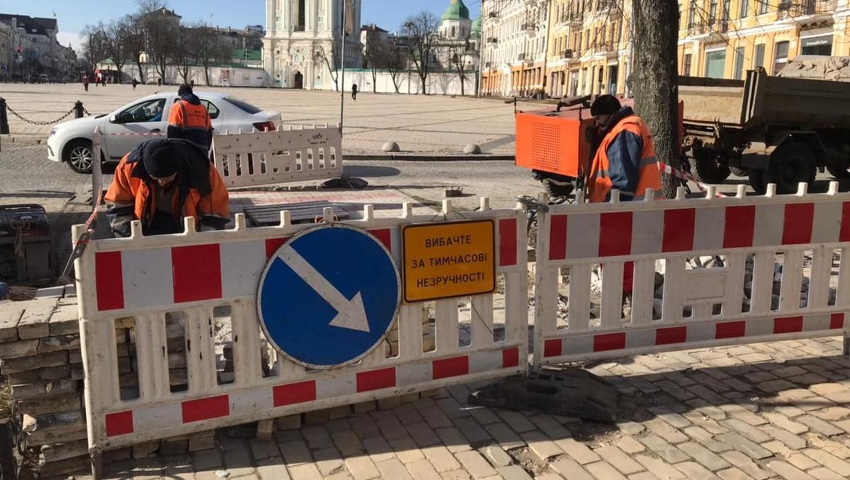 Біля Софійської площі облаштують сучасний пішохідний перехід Біля Софійської площі облаштують сучасний пішохідний перехід