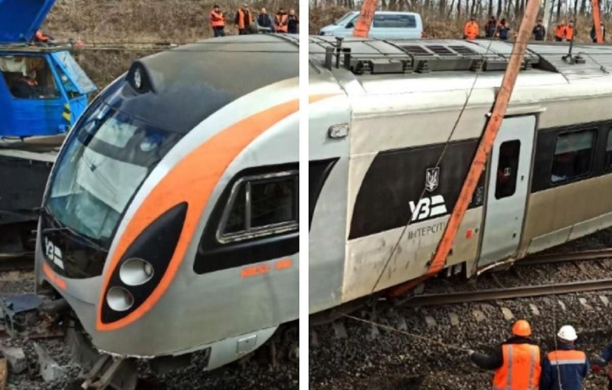Авария поезда Интерсити: Укрзализныця отстранила нескольких человек