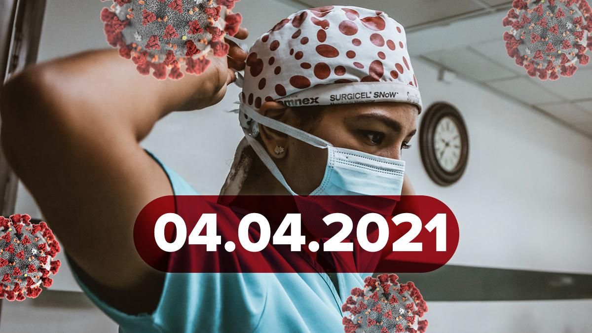 Коронавирус Украина, новости 4 апреля 2021 – статистика