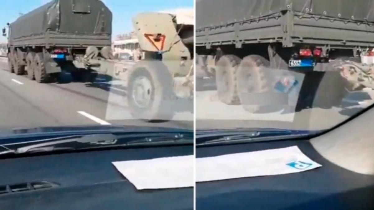 Россия везет до границы с Украиной военную технику, маскируя номера Россия везет до границы с Украиной военную технику, маскируя номера