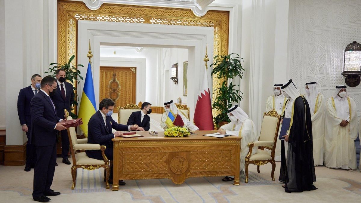 Украина и Катар подписали 15 совместных соглашений