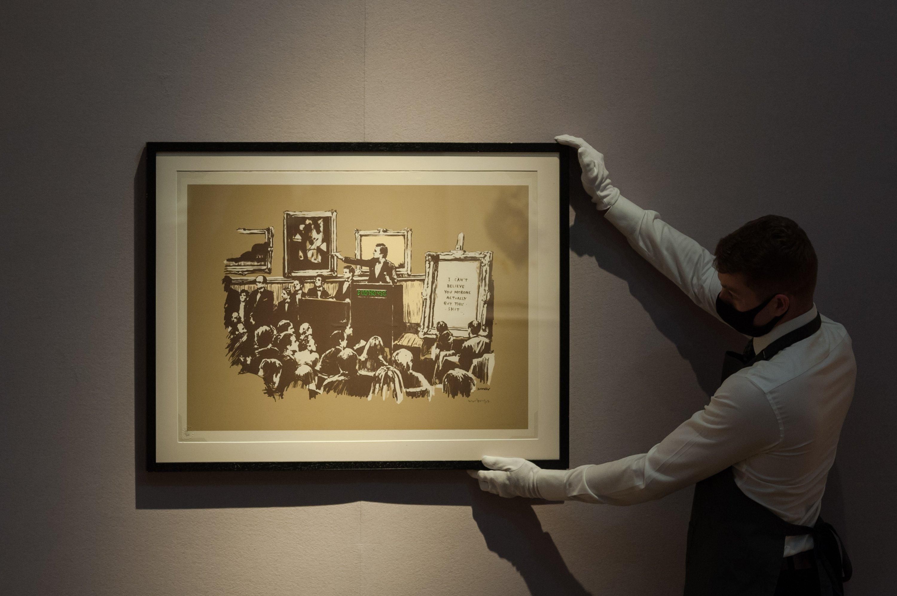 Сожженную работу Banksy превратили в токен и продали за 380 тыс. долларов