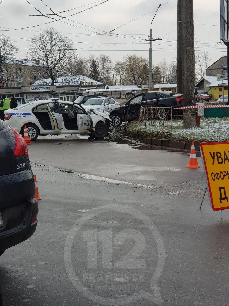 ДТП у Франківську за участі машини патрульної поліції