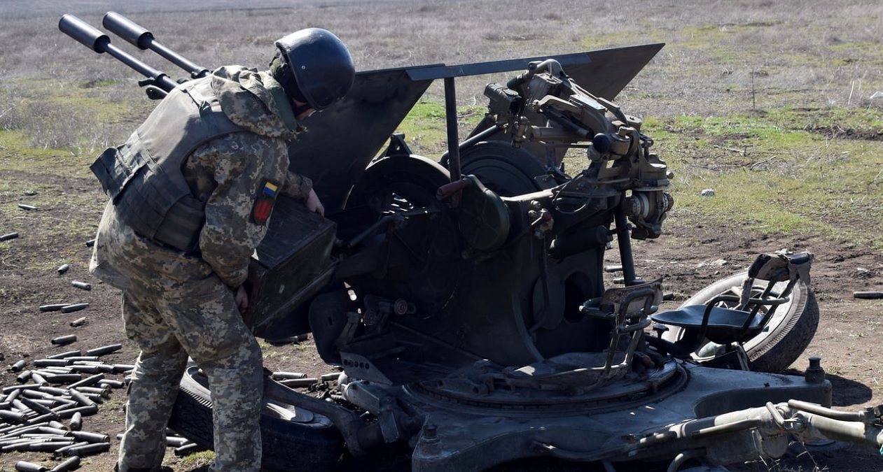 Українські зенітники провели тренування в зоні ООС: фото