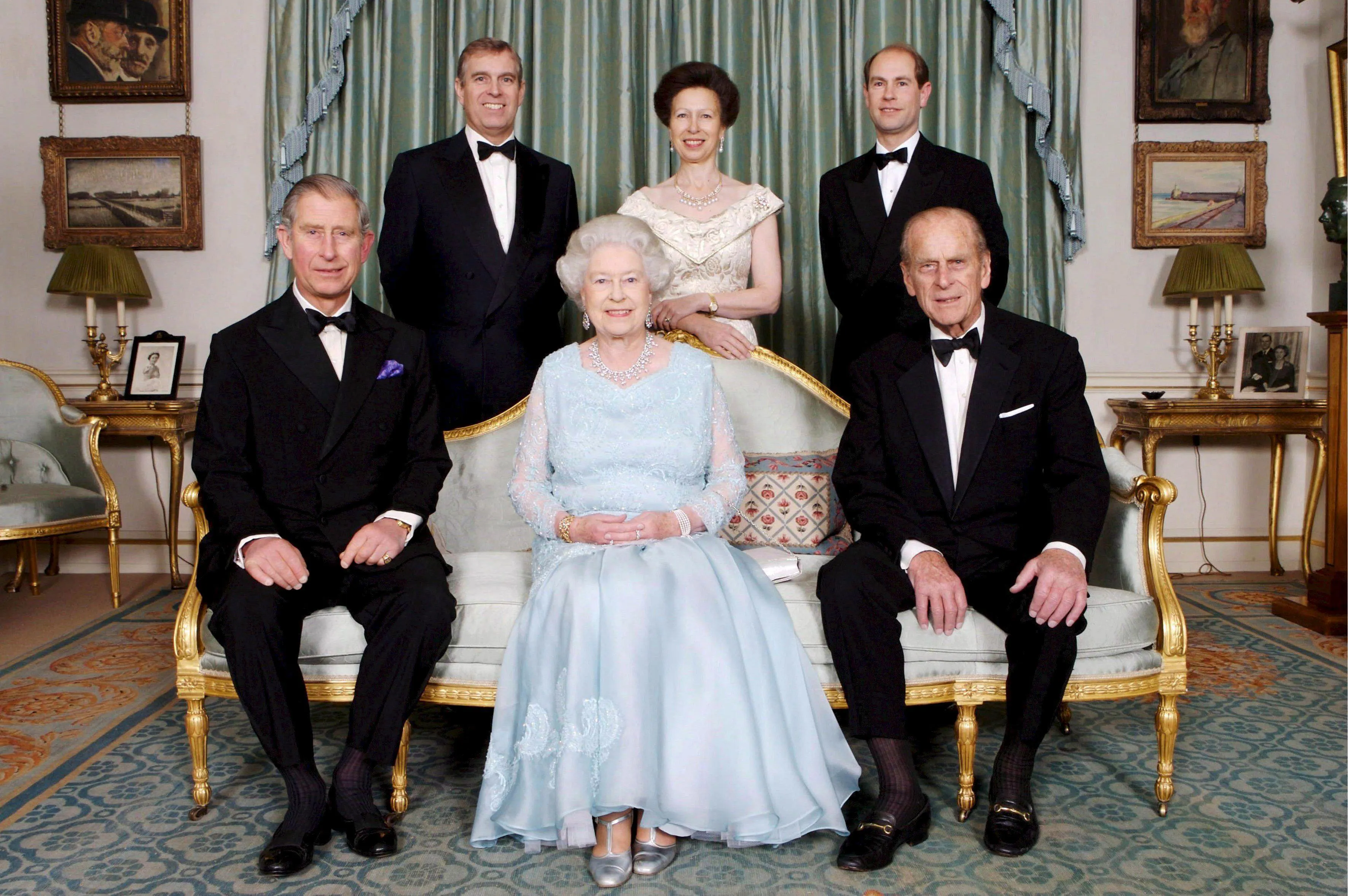 королівська сім'я, Філіп і Єлизавета з дітьми