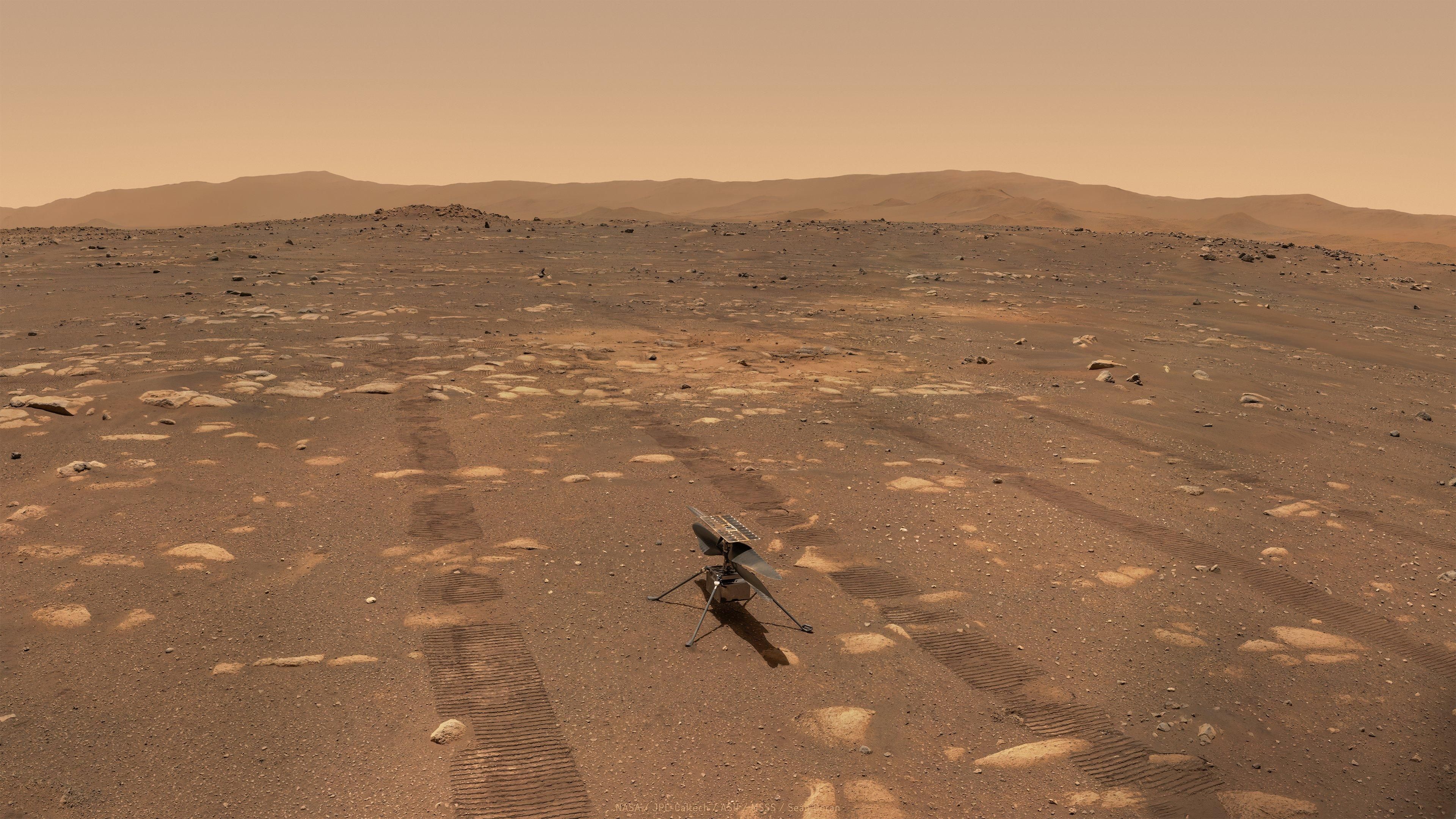 Марсианский вертолет Ingenuity подвигал лопастями в рамках подготовки к полету